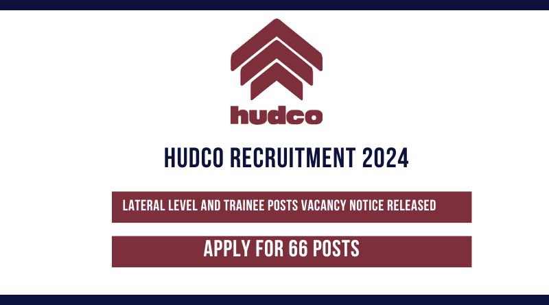 HUDCO Recruitment 2024