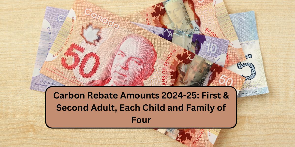 Carbon Rebate Amounts 2024-25