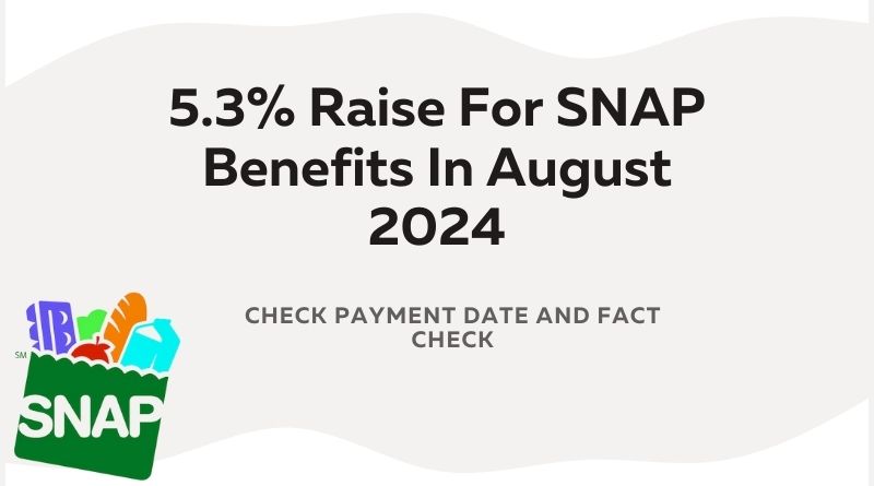 5.3% Raise For SNAP Benefits In August 2024