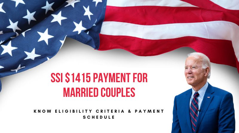 SSI $1415 Payment For Married Couples